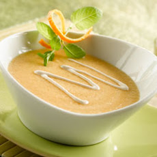Cantaloupe Soup With Chipotle Cream