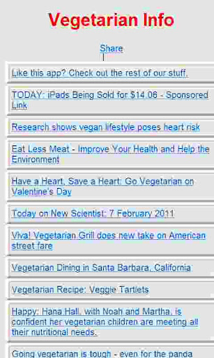【免費健康App】Vegetarian News-APP點子
