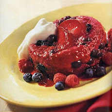 Plum and Berry Summer Puddings