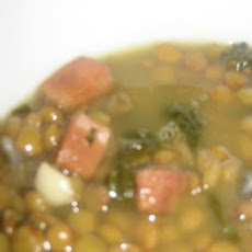 Crock Pot Lentils With Ham and Rosemary