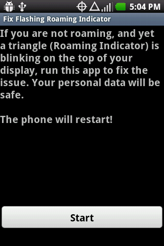 Fix Flashing Roaming Indicator