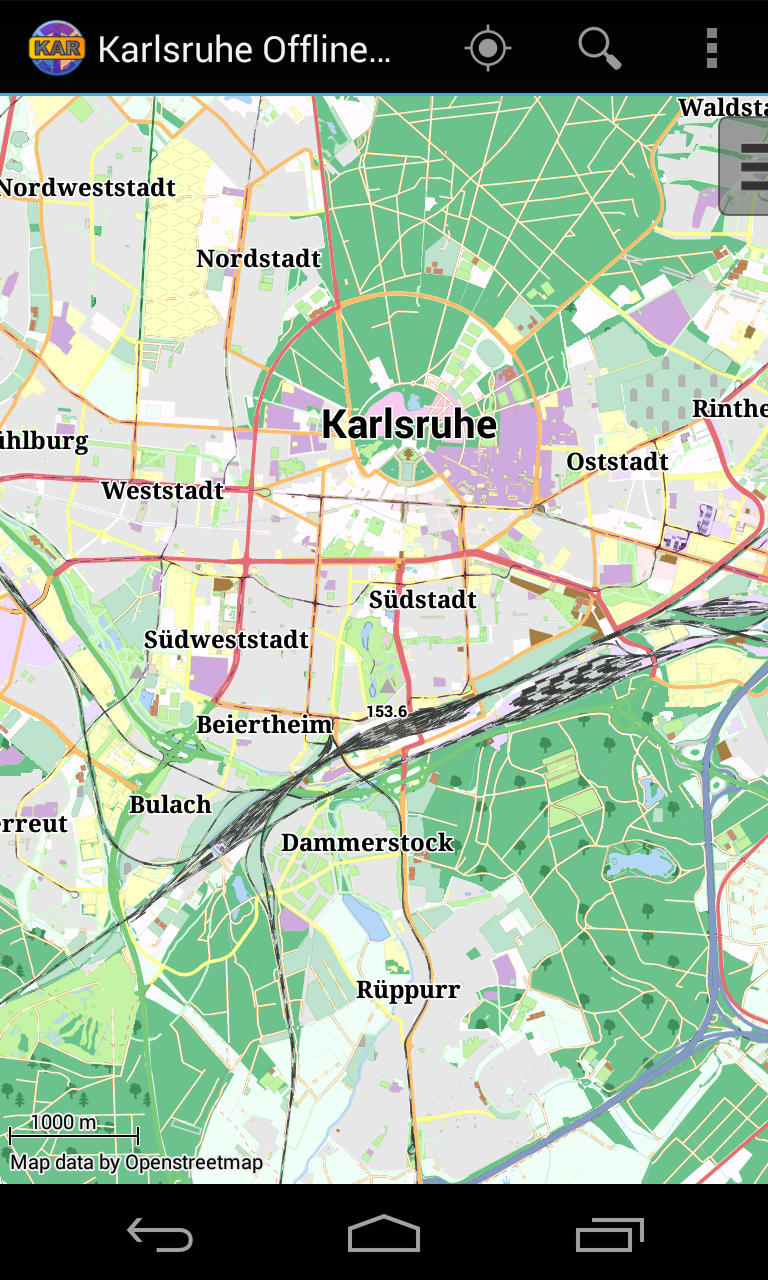 Android application Karlsruhe Offline City Map screenshort