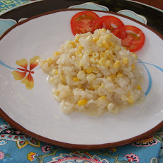 Summer Corn Risotto in Sweet Corn Broth