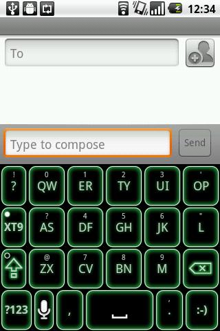 【免費個人化App】Green Glow Code Keyboard Skin-APP點子