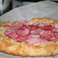 Radish Goat Cheese Galette