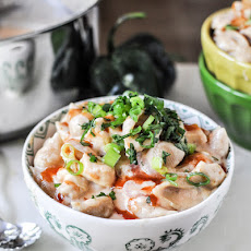 Stovetop BBQ Chicken Shells and Cheese