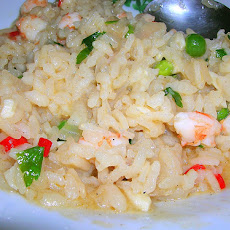 Shrimp and Pea Risotto