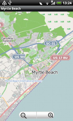 Myrtle Beach Street Map