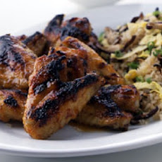 Broiled Chicken Wings with Spicy Apricot Sauce