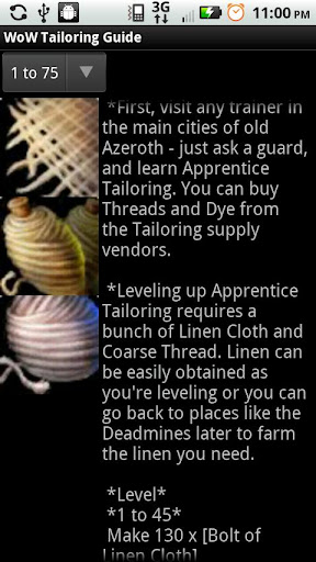 WoW Tailoring Guide