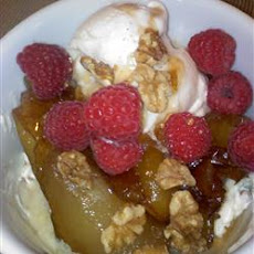 Poached Orange Pears
