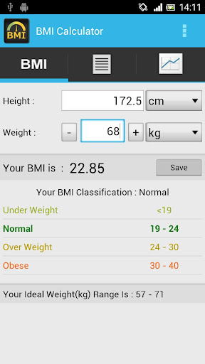 BMI Calculator - Track Weight