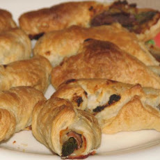 Asparagus Tip & Prosciutto Puffs