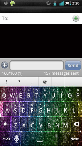 Rainbow Glitter Keyboard Skin