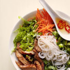 Vietnamese Noodle Bowl with Glazed Pork