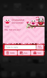 How to download Owls n Love Theme GO SMS patch 1.0 apk for android