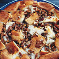 Sourdough Bread Pudding with Hot Honey Sauce