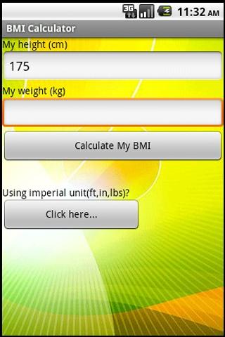 身高体重指数（BMI）計算器（公制）