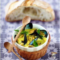 Coconut Milk Mussel Soup