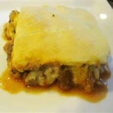 Beefy Upside Down Pizza Casserole