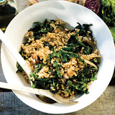Wheat Berries with Charred Onions and Kale