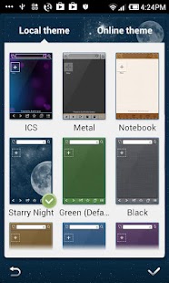 download Starry Night Boat Mini Theme free