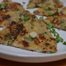 Corn & mung pancake.