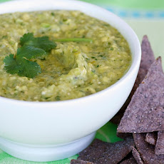 Charred Tomatillo Guacamole