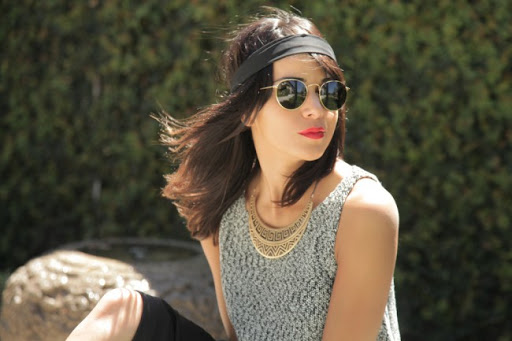 Raquel del Rosario con gafas RAY-BAN