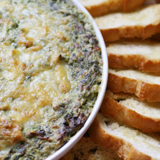 Boursin and Gruyère Spinach and Artichoke Gratin Dip