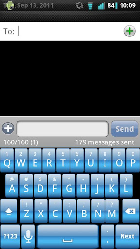 Blue Gloss Keyboard Skin