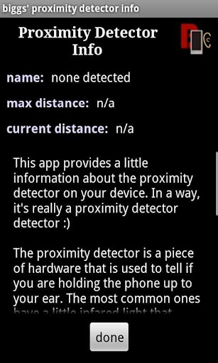 biggs' proximity detector info