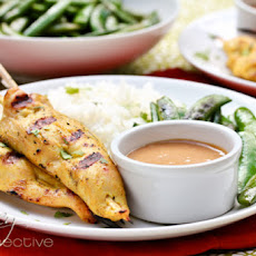 Thai Chicken Satay with Spicy Peanut Sauce (Sears Giveaway)