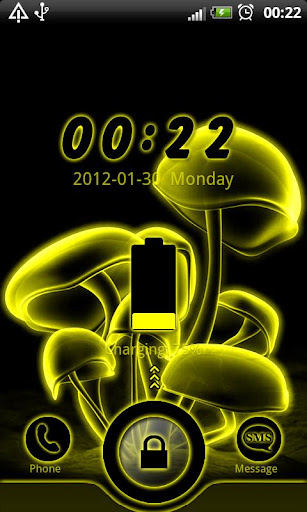 Yellow Neon GO Locker theme