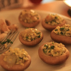 Baked Shiitake Stuffed Mushroom Caps