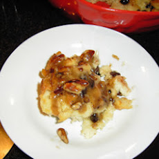 Bread Pudding with Butter-Scotch Sauce