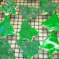 Old-Fashioned Cut out Frosted Butter Cookies