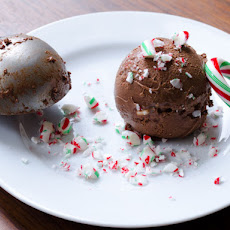 Spiced Dark Chocolate and Candy Cane Ice Cream