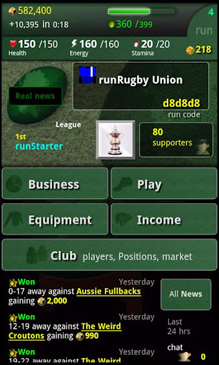 run Rugby Manager