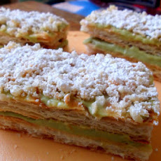 Napoleon Pastries Filled with Avocado Pastry Cream