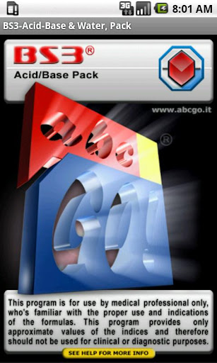 BS3 Acid-Base Water Pack