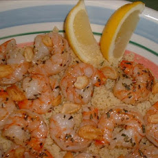Mediterranean Shrimp With Garlic Chips