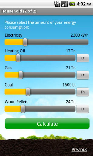 Ausante CO2 calculator