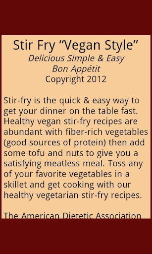 【免費書籍App】Stir Fry “Vegan Style”-APP點子