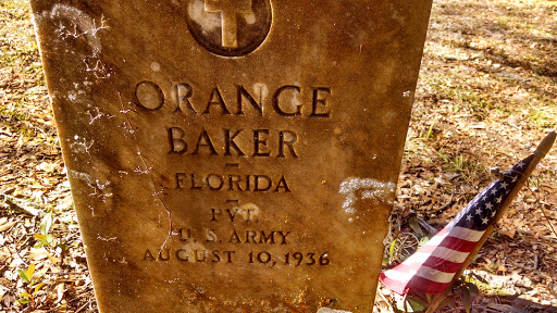 Orange Baker Army Veteran Memorial 1936