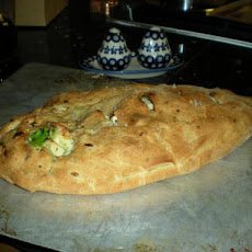 Chicken, Cheese, and Broccoli Calzone