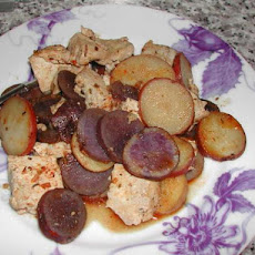 Baked Tofu and Potatoes