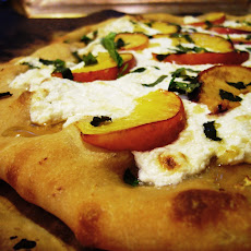 Peach Breakfast Pizza