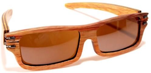 gafas de madera clara Maguaco