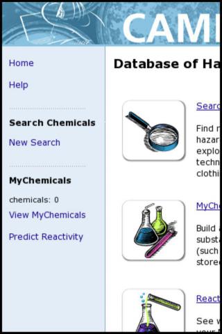 Mobile CAMEO Chemicals Suite